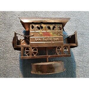 Vintage San Francisco Train Music Box By KC Tested Works